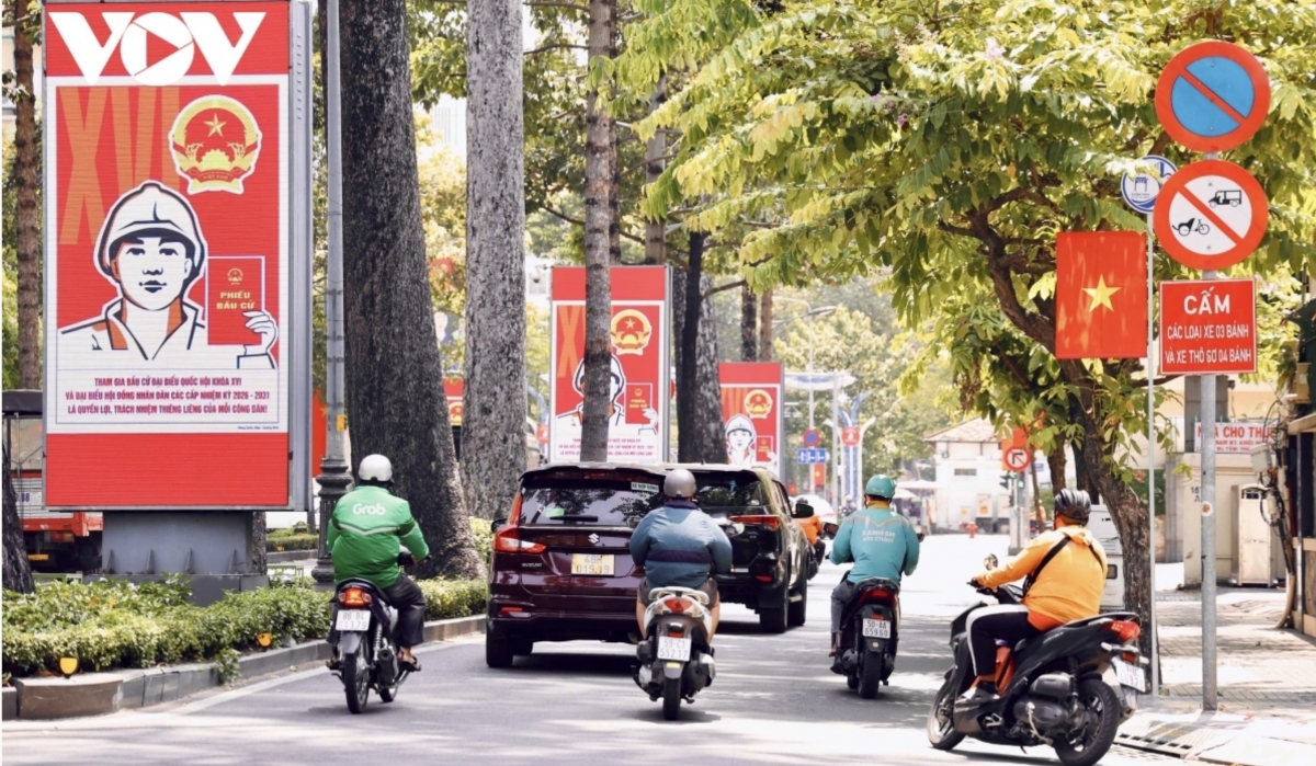 ho chi minh city streets decked out for upcoming election picture 1