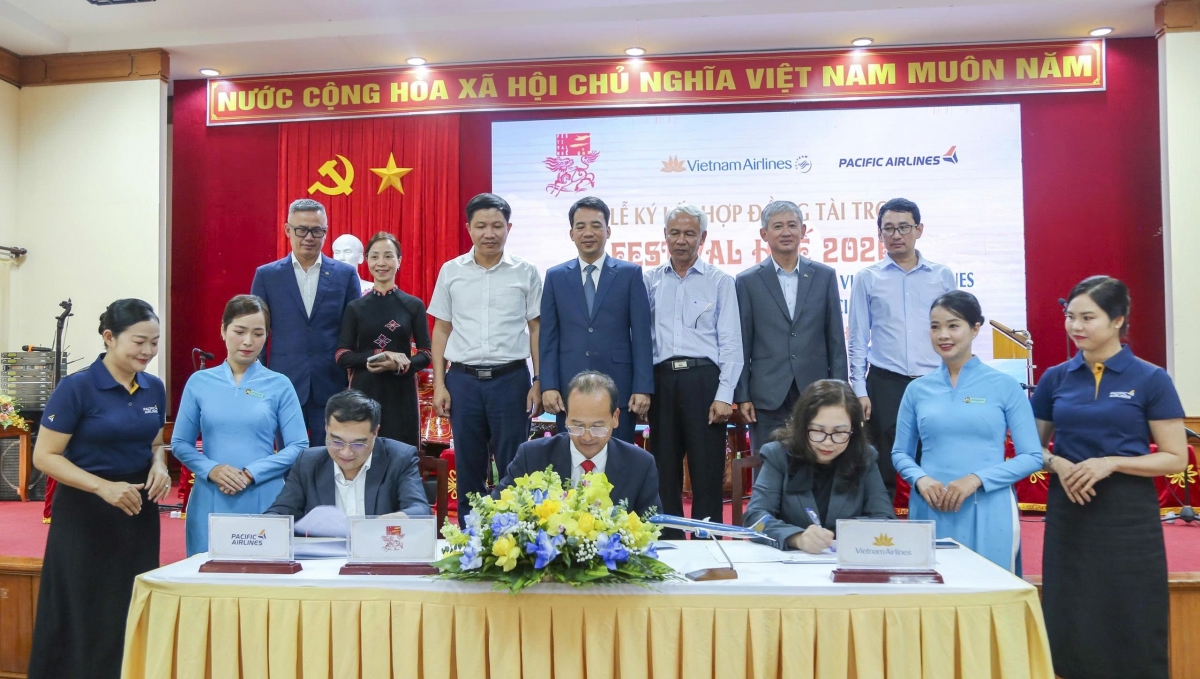 vietnam airlines va pacific la nha van chuyen chinh thuc festival hue 2026 hinh anh 1