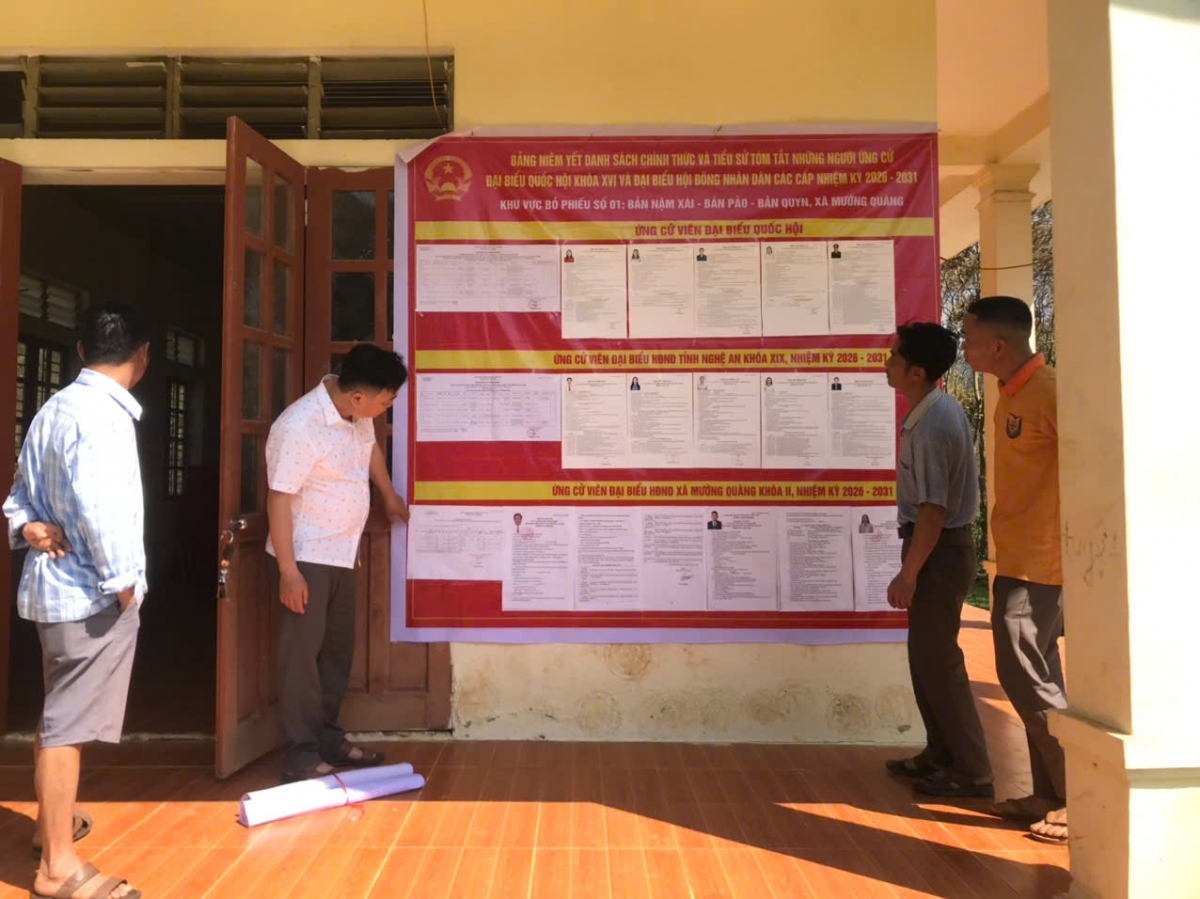 Nghệ An: 55 khu vực vùng sâu, vùng xa tổ chức bầu cử sớm