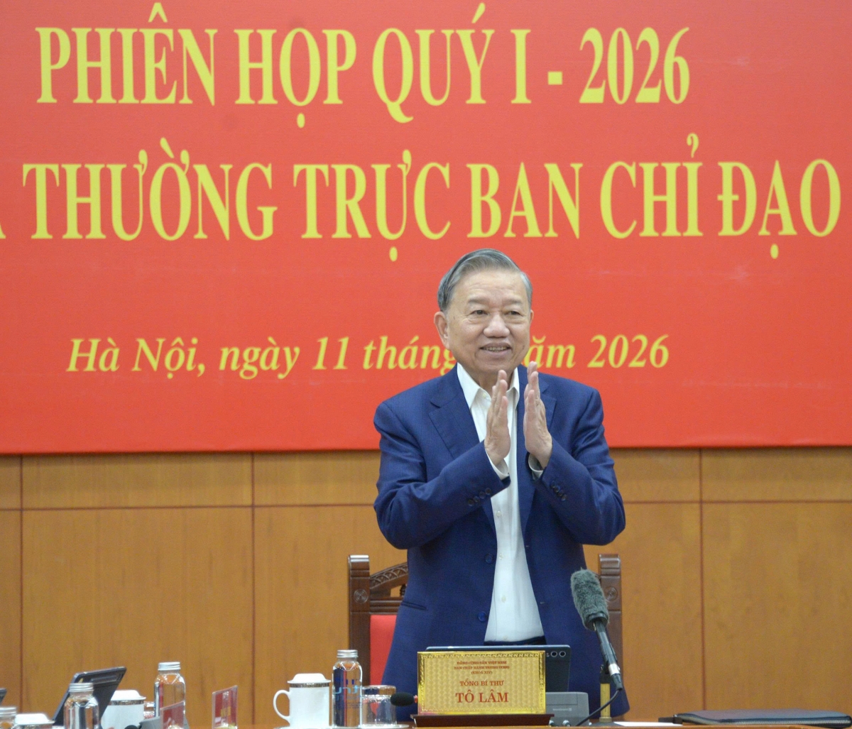 Tổng Bí thư Tô Lâm chủ trì phiên họp Ban Chỉ đạo hoàn thiện thể chế pháp luật