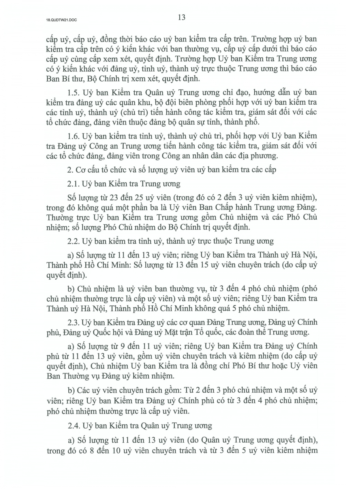quy dinh so 21-qD tw ve cong tac kiem tra, giam sat, ky luat cua Dang hinh anh 13