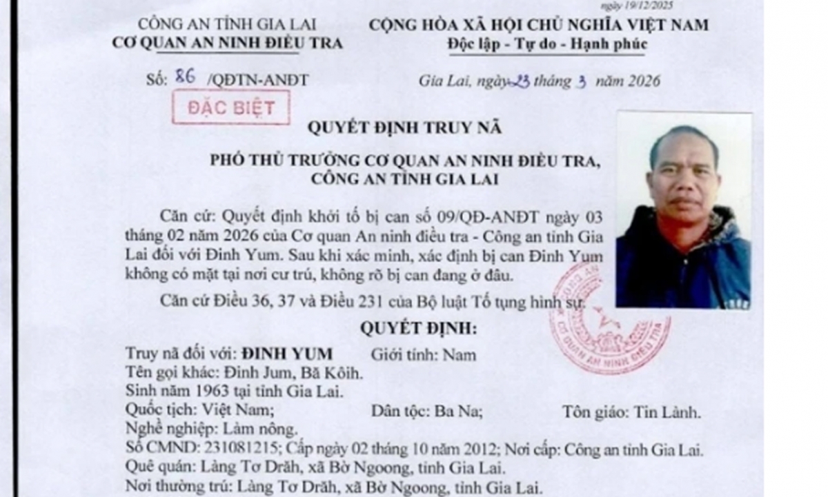 Nóng 24h ngày 14/4: Truy nã 2 đối tượng phá hoại chính sách đoàn kết