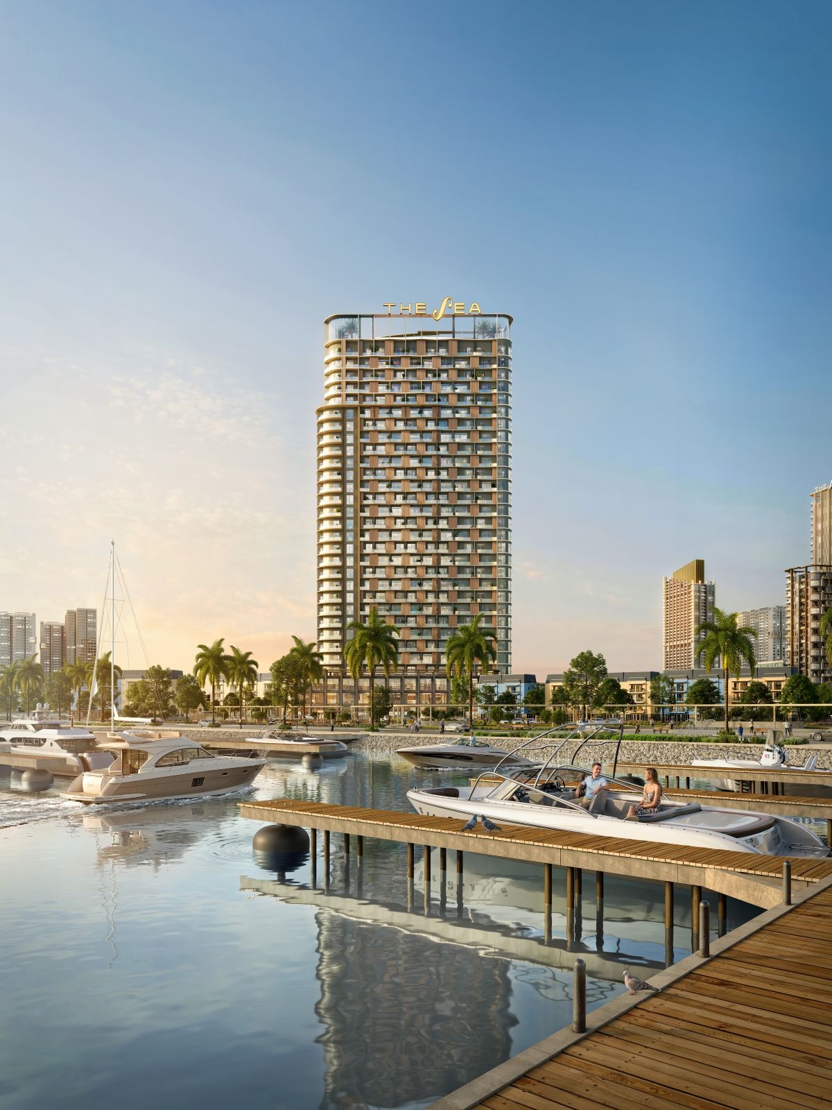 bim land gioi thieu toa thap the sea dau an kieu hanh ben vinh du thuyen hinh anh 1