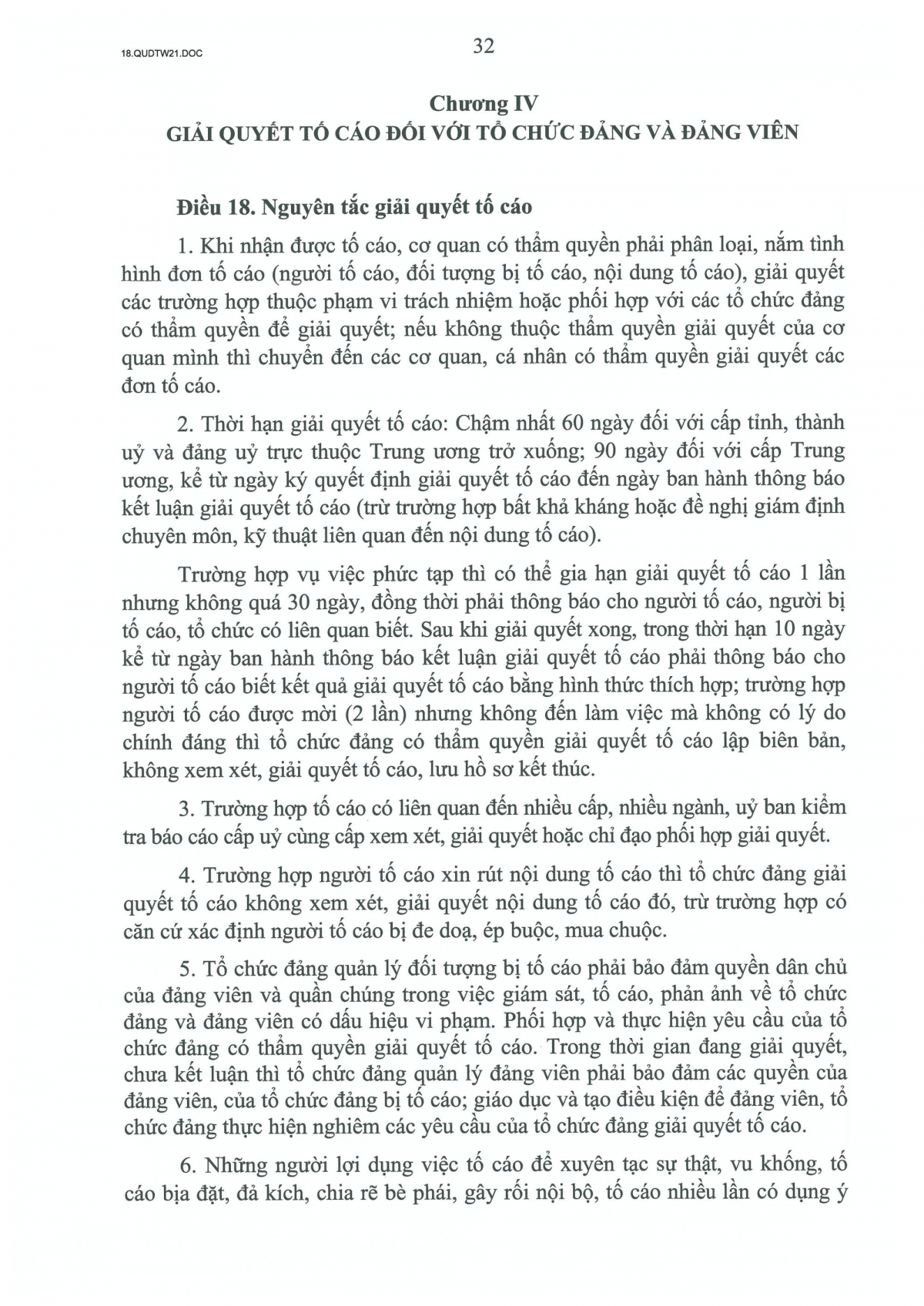 quy dinh so 21-qD tw ve cong tac kiem tra, giam sat, ky luat cua Dang hinh anh 32