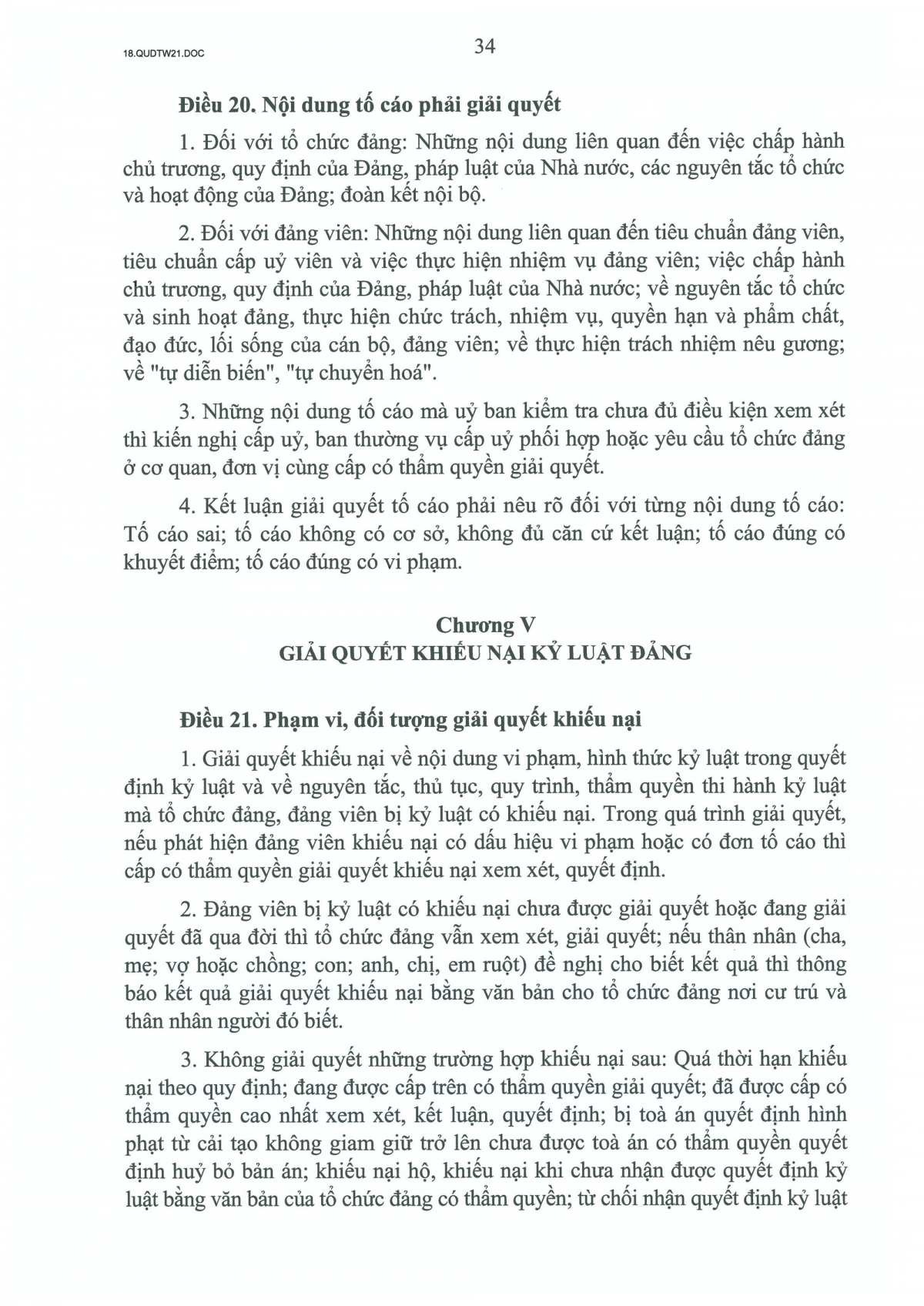 quy dinh so 21-qD tw ve cong tac kiem tra, giam sat, ky luat cua Dang hinh anh 34