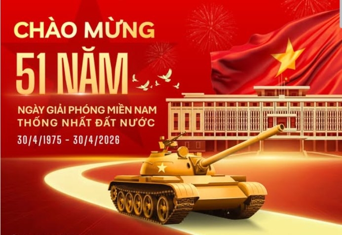 Dang nhan dan cach mang lao chuc mung 51 nam ngay giai phong mien nam hinh anh 1