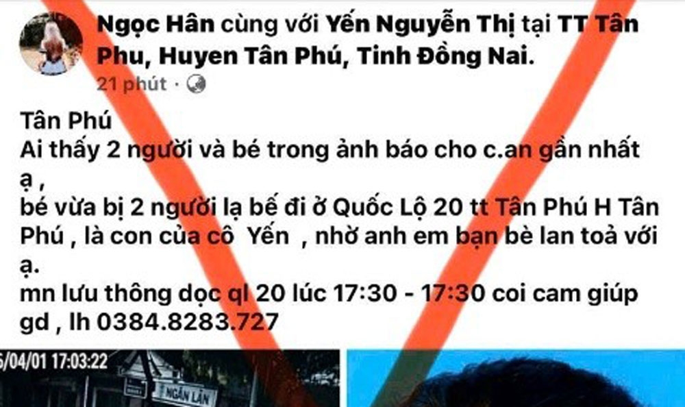 thuc hu thong tin be bi 2 nguoi la be di gay xon xao du luan tai Dong nai hinh anh 1