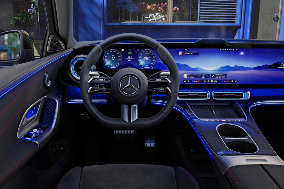 mercedes-benz c-class ev 2026 lo noi that voi man hinh hyperscreen 39 inch hinh anh 1