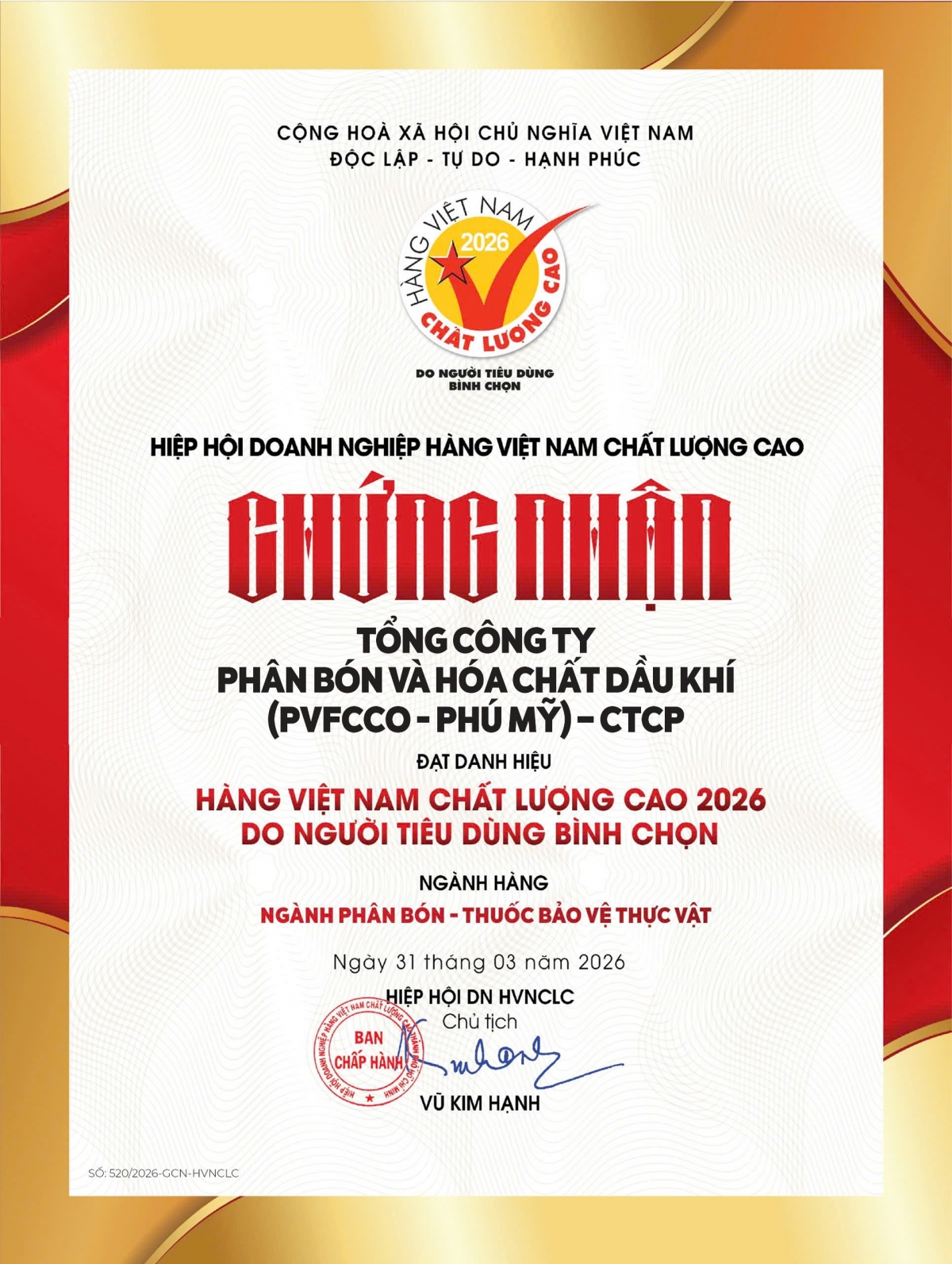 pvfcco - phu my niem tin tron ven voi danh hieu hang viet nam chat luong cao 2026 hinh anh 5