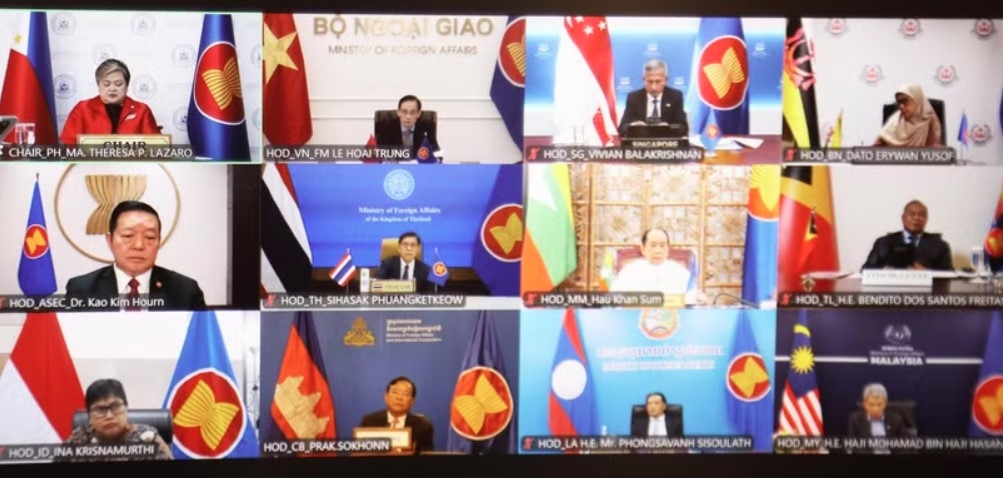 asean foreign ministers hold second special meeting on middle east situation picture 1
