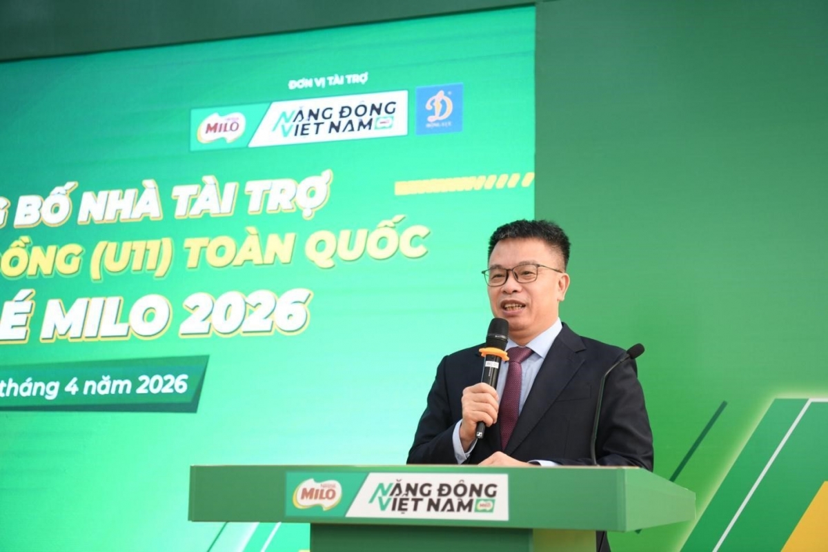 nestle milo tiep tuc dong hanh cung giai bong da nhi dong u11 toan quoc 2026 hinh anh 1