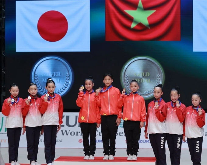 six medals for vietnam s aerobic gymnastics team at 2026 suzuki world cup picture 1