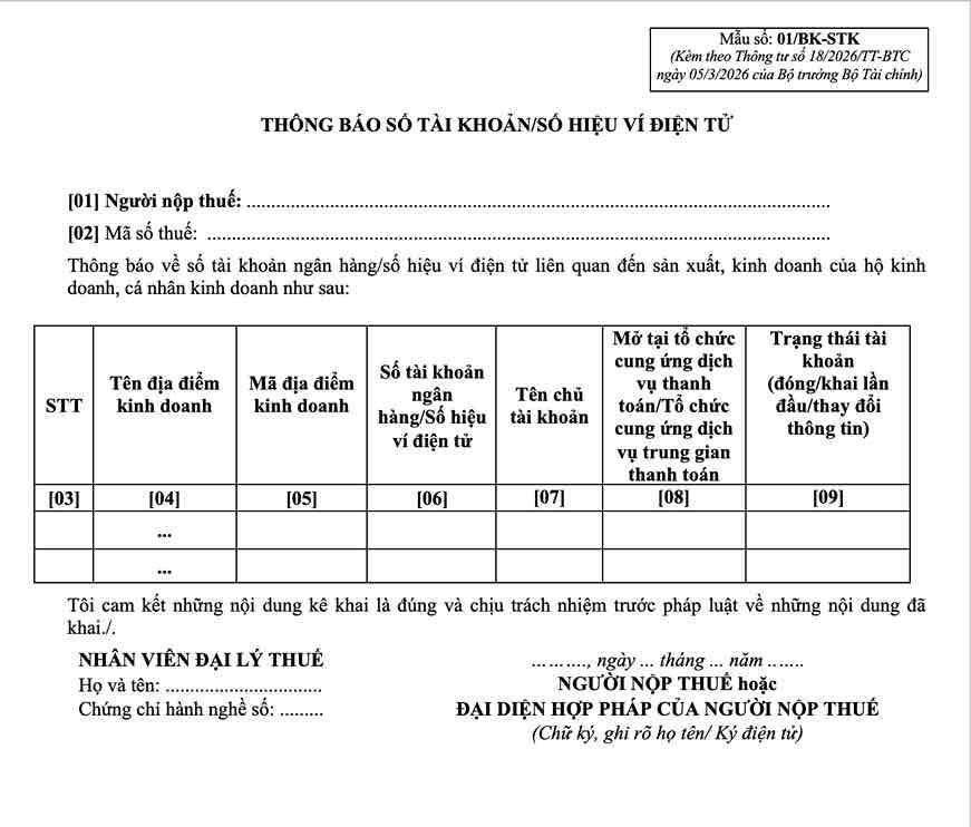 ho kinh doanh moi, doanh thu duoi 500 trieu khong phai bao tai khoan truoc 20 4 hinh anh 1