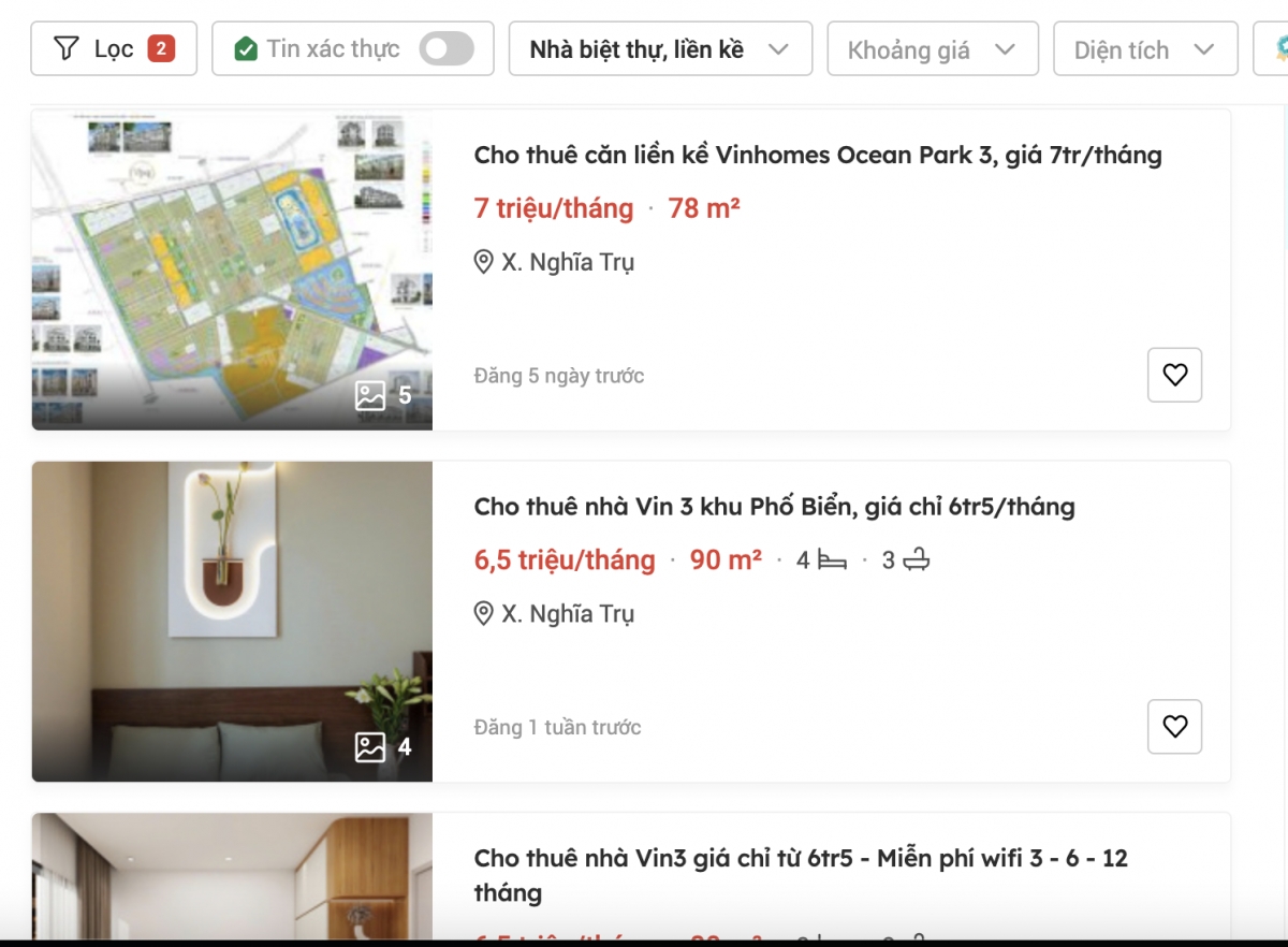 nghich ly biet thu, lien ke trieu do cho thue gia re van e am hinh anh 2