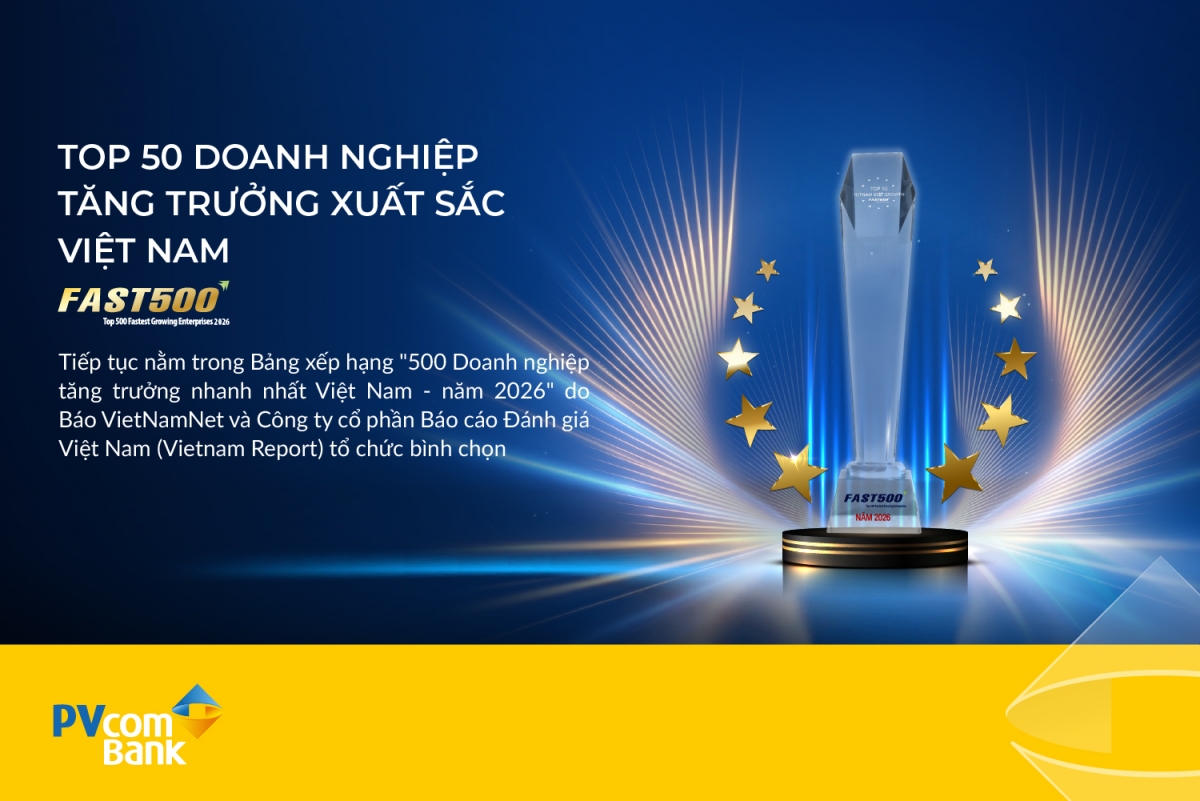 pvcombank lan thu 8 lien tiep duoc vinh danh trong bang xep hang fast500 hinh anh 1
