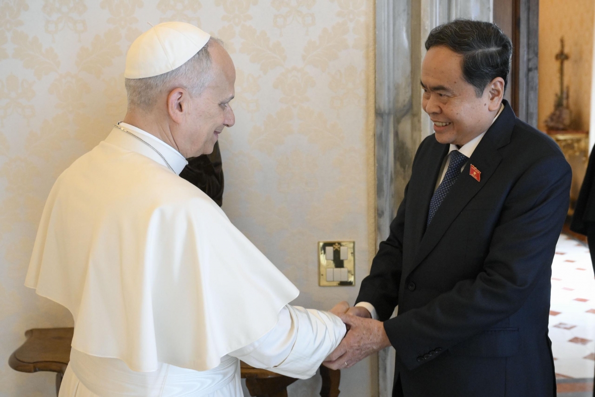 chu tich quoc hoi tran thanh man hoi kien giao hoang toa thanh vatican leo xiv hinh anh 4