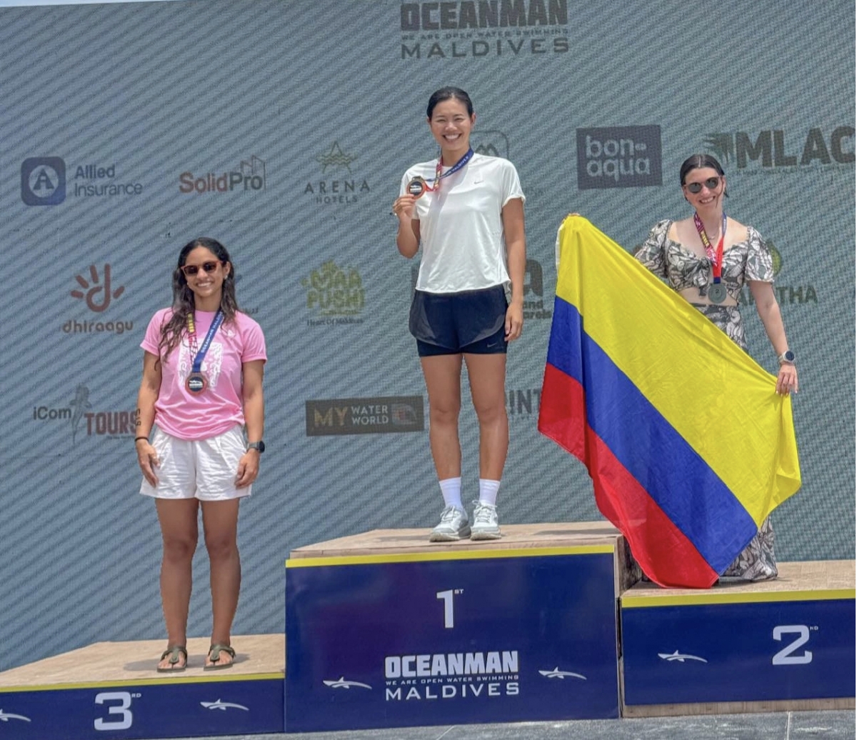 anh vien wins four golds at oceanman maldives 2026, ties top male swimmer picture 1