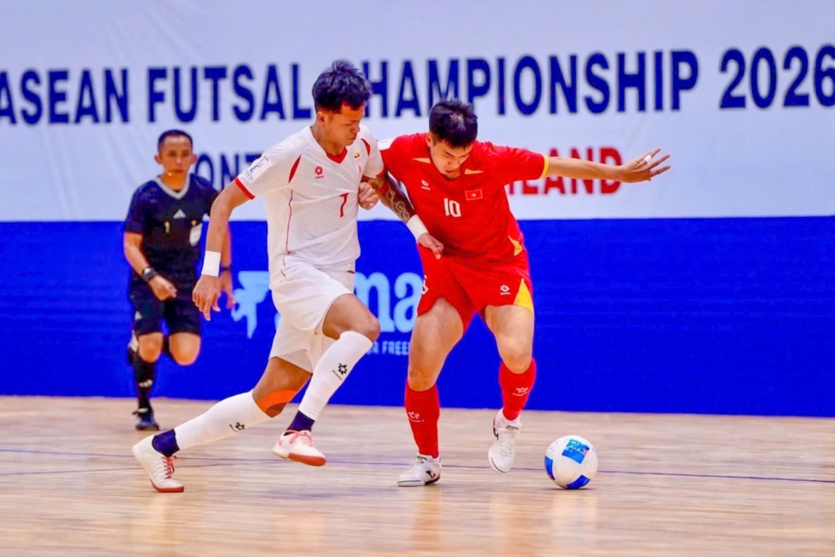 bxh giai futsal Dong nam A 2026 moi nhat Dt futsal viet nam dung tren thai lan hinh anh 1
