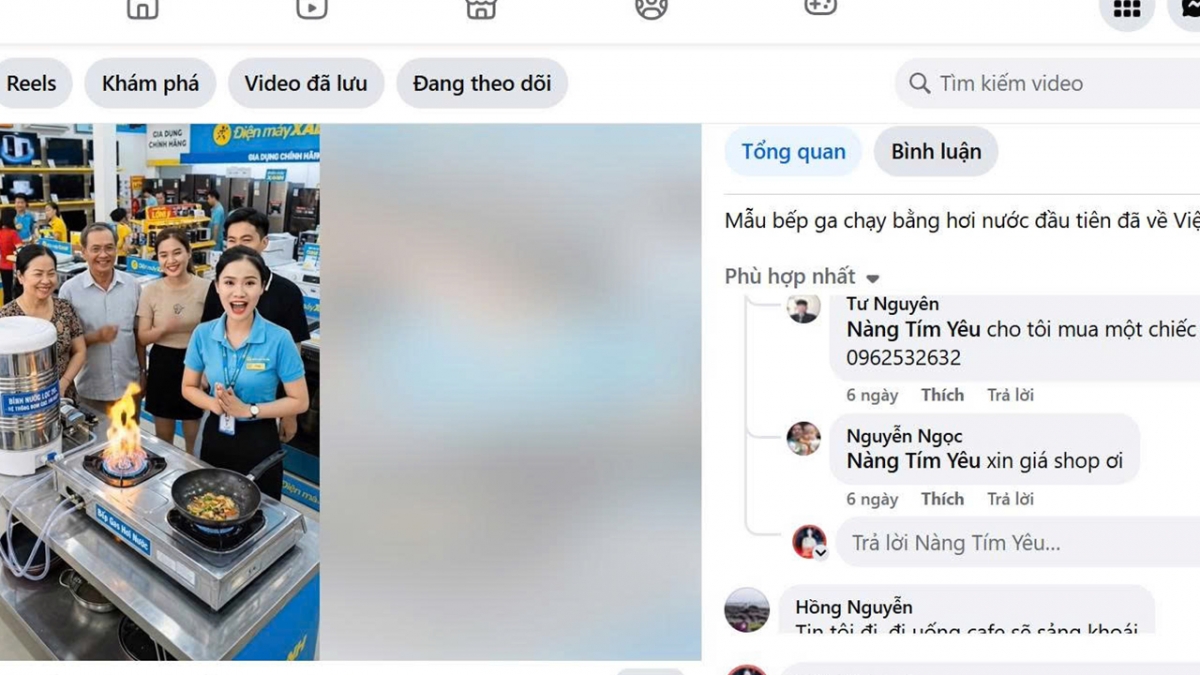  bep gas chay bang nuoc chieu lua moi, nhieu nguoi mac bay hinh anh 1