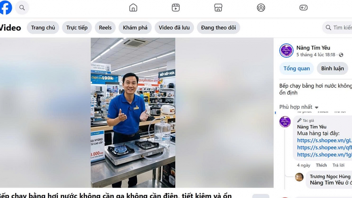  bep gas chay bang nuoc chieu lua moi, nhieu nguoi mac bay hinh anh 2