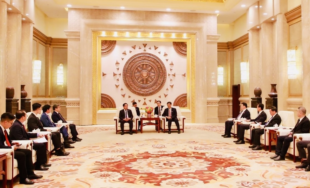 Bí thư Thành ủy Hà Nội hội kiến Bí thư Khu ủy Khu tự trị dân tộc Choang Quảng Tây