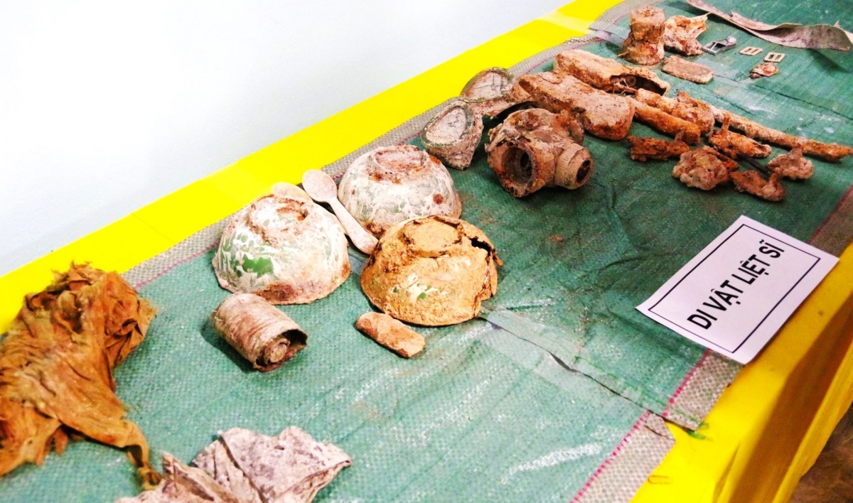 phat hien them nhieu hai cot liet si tai xa hieu giang, tinh quang tri hinh anh 2