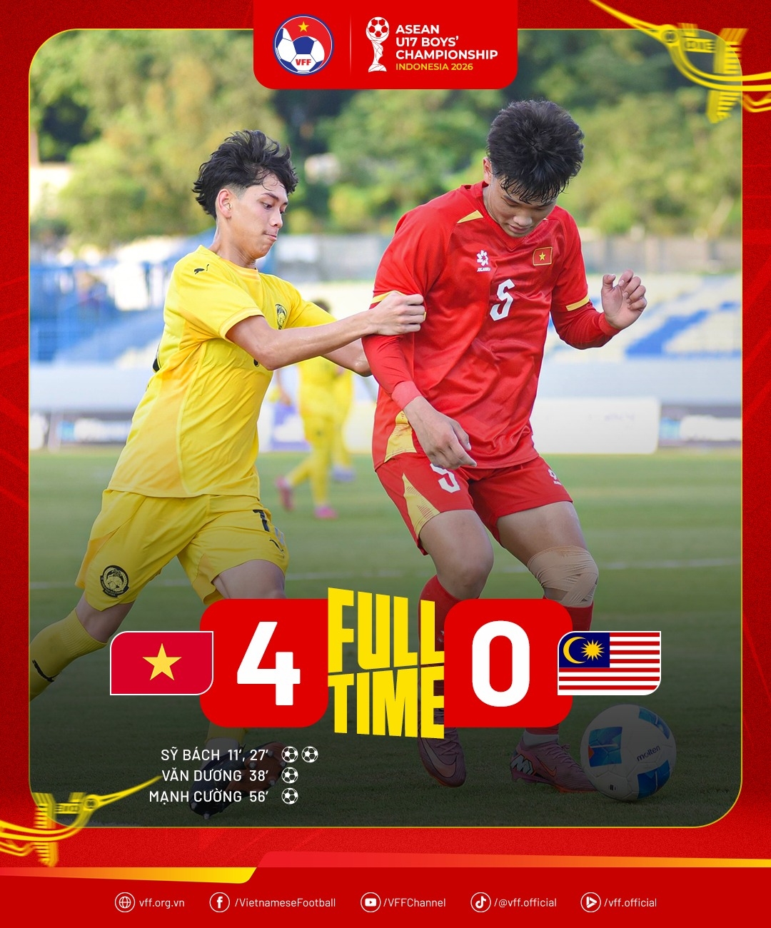chung ket u17 Dong nam A 2026 Doi thu khen ngoi u17 viet nam hinh anh 1