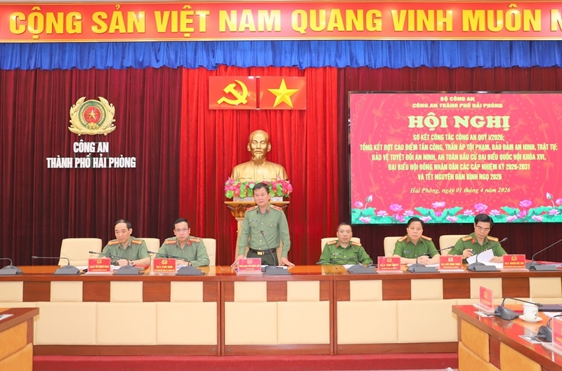 cong an hai phong giu vung an ninh, toi pham giam manh trong quy i 2026 hinh anh 1