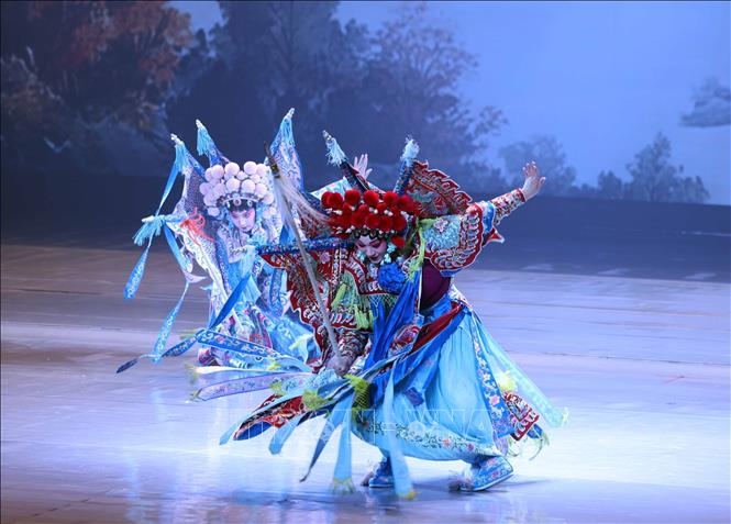 tong bi thu, chu tich nuoc to lam du chuong trinh nghe thuat huu nghi viet -trung hinh anh 3