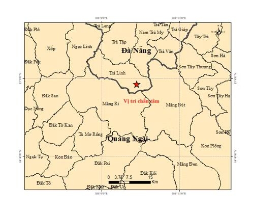 five earthquakes hit da nang, quang ngai early on april 22 picture 1