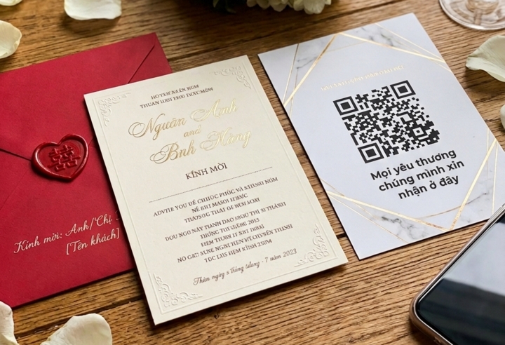 Có vô duyên khi để mã QR chuyển khoản trong thiệp cưới?