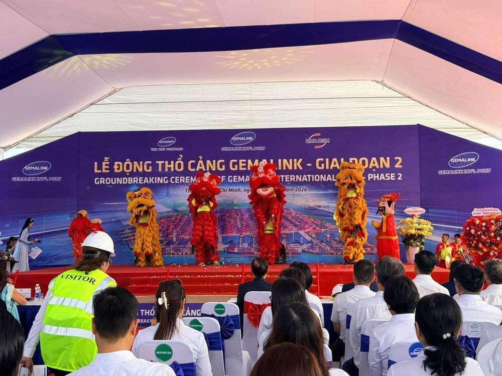 gemadept breaks ground on vnd8.4 trillion phase 2 of gemalink deep-sea port picture 1