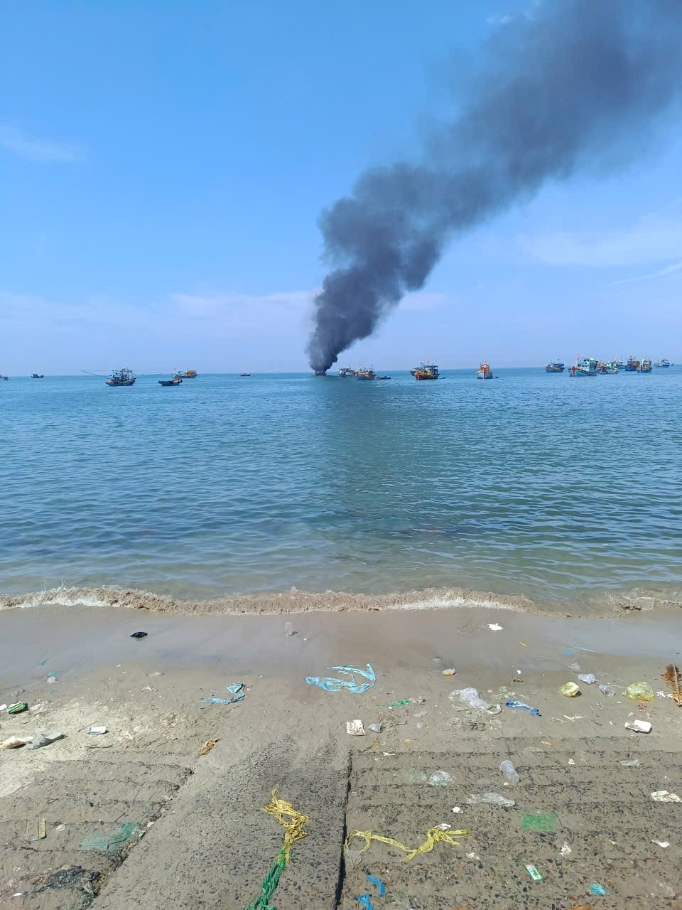 chay tau cho dau o lam Dong, 1 nguoi mat tich hinh anh 1