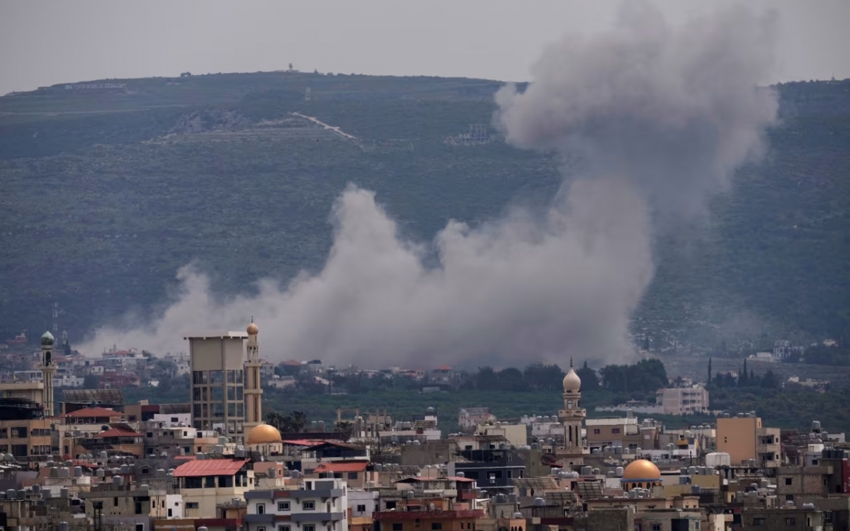 israel tuyen bo tap kich hon 200 muc tieu hezbollah o lebanon trong 24 gio qua hinh anh 1