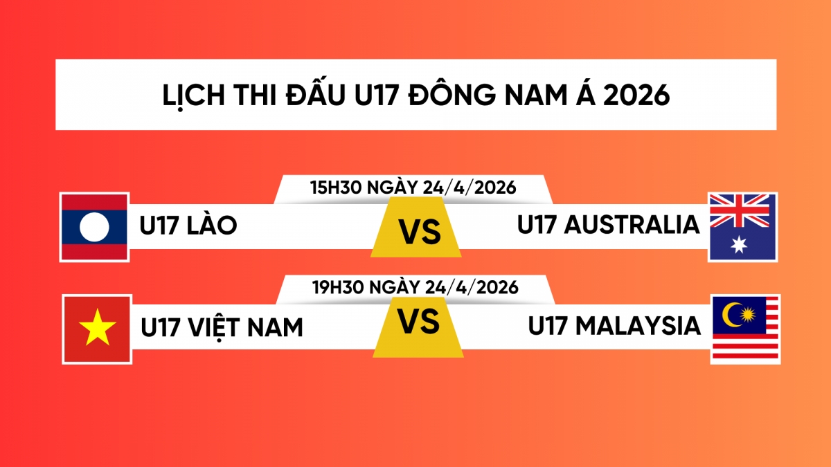 Lịch thi đấu chung kết U17 Đông Nam Á 2026: U17 Việt Nam gặp U17 Malaysia