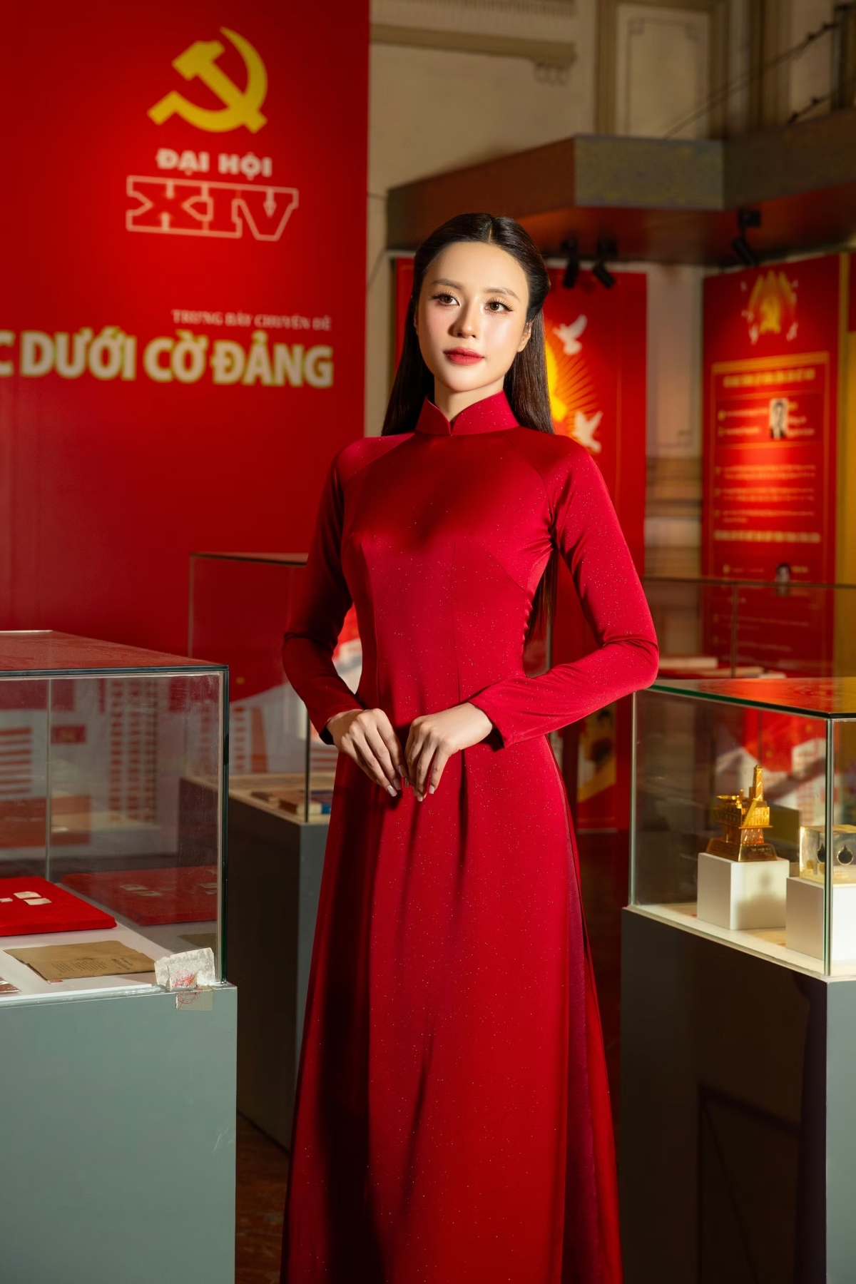 sao viet 30 4 dan nguoi dep dien ao dai ky niem ngay giai phong mien nam hinh anh 4