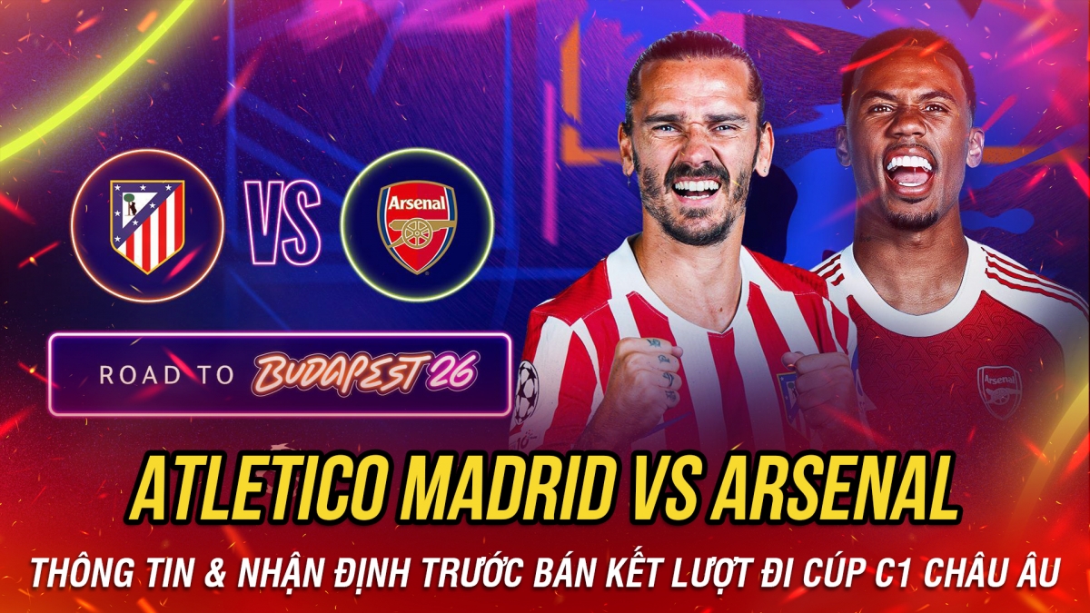 Nhận định Atletico Madrid vs Arsenal bán kết lượt đi Cúp C1 châu Âu 2025/2026