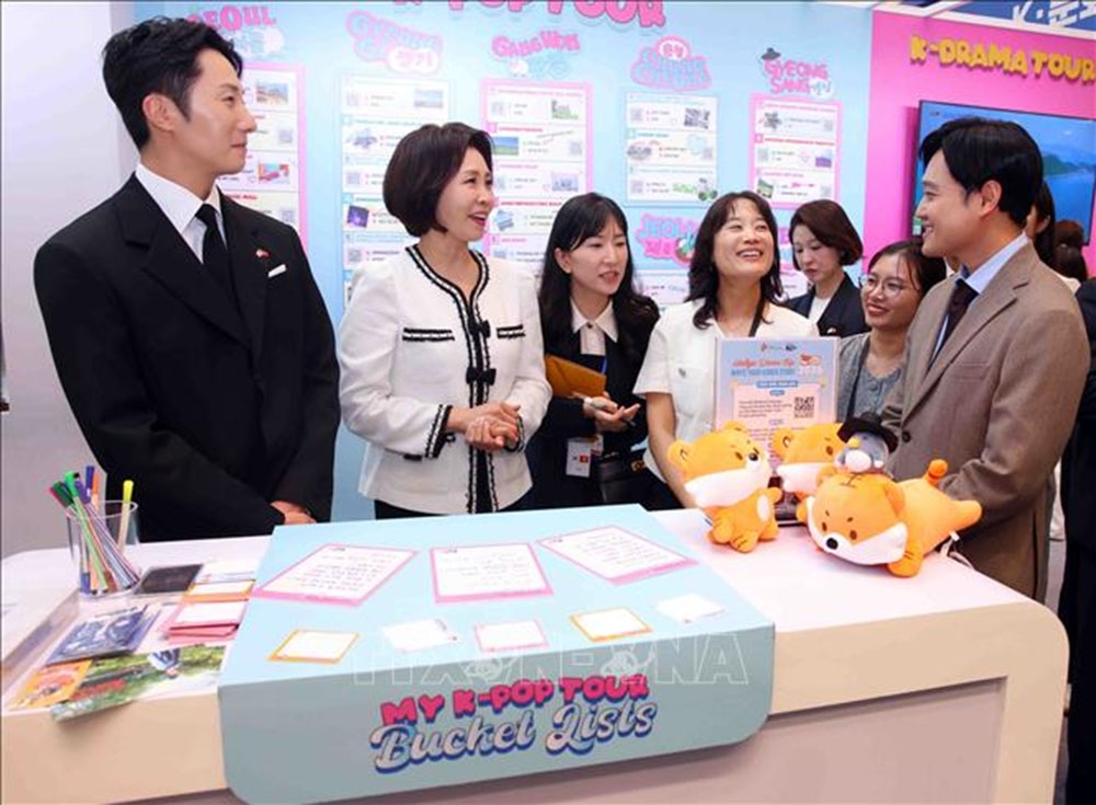 phu nhan kim hea kyung hao hung trai nghiem le hoi van hoa du lich han quoc 2026 hinh anh 1