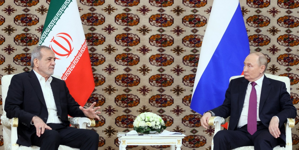 tong thong nga va iran trao doi ve tinh hinh trung Dong hinh anh 1