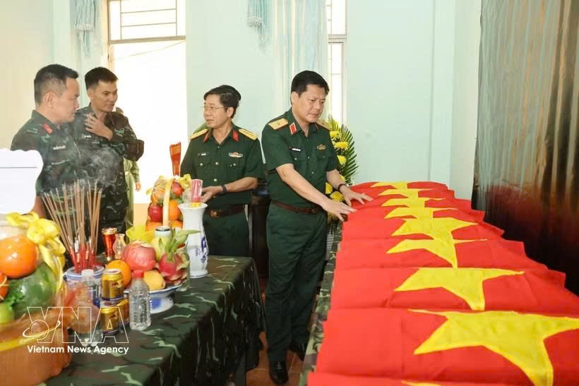 army corps 34 recovers remains of 12 fallen soldiers in gia lai province picture 1