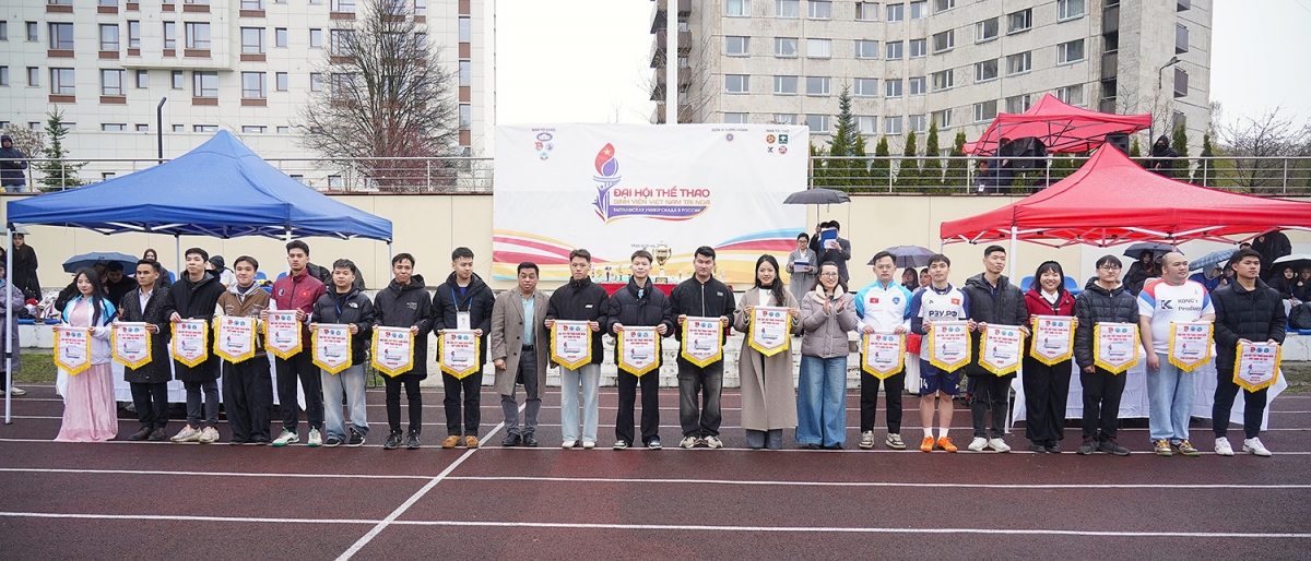 Gần 800 sinh viên tranh tài trong Đại hội Thể thao Sinh viên Việt Nam tại Nga 2026