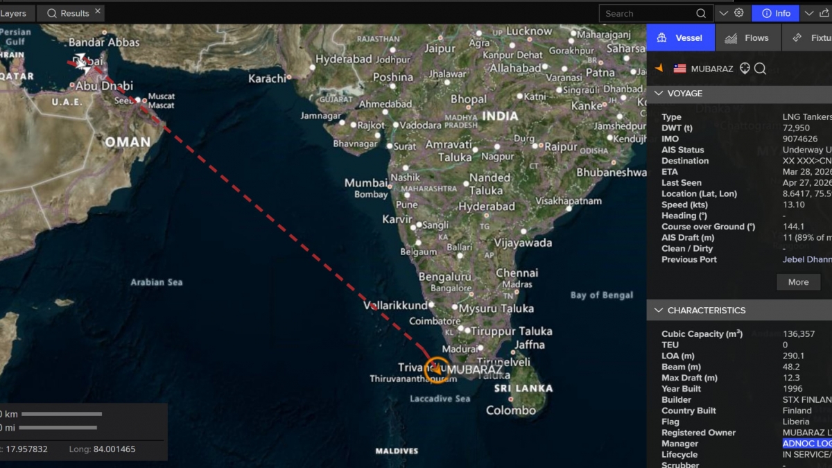 tau cho khi hoa long lng dau tien di qua eo hormuz ke tu dau xung dot hinh anh 1