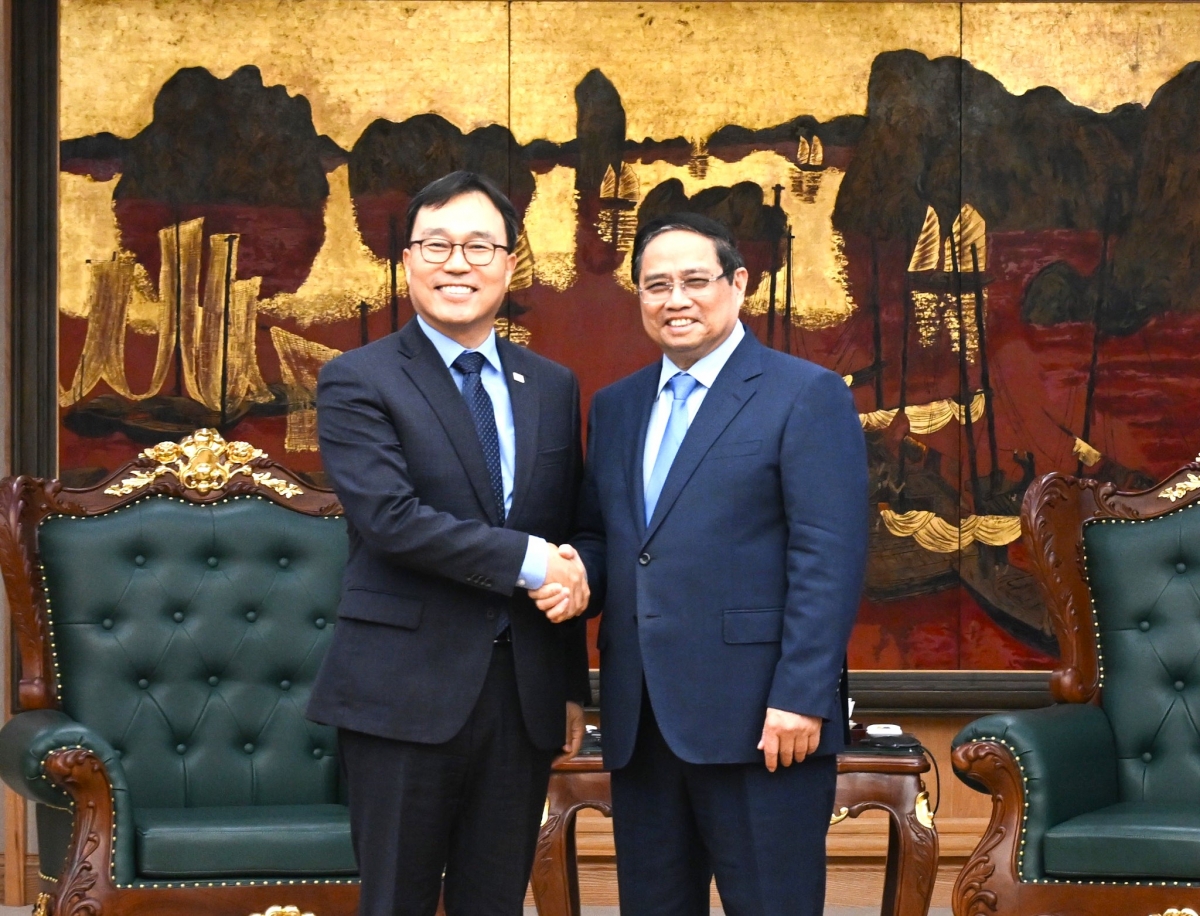 thu tuong pham minh chinh tiep Dai su han quoc tai viet nam hinh anh 1