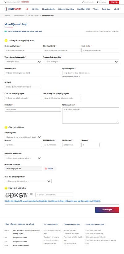 evnhanoi dua dich vu cap dien trung ap len nen tang internet hinh anh 2