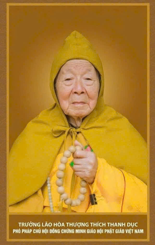 truong lao hoa thuong thich thanh duc vien tich, tru the 100 nam hinh anh 1