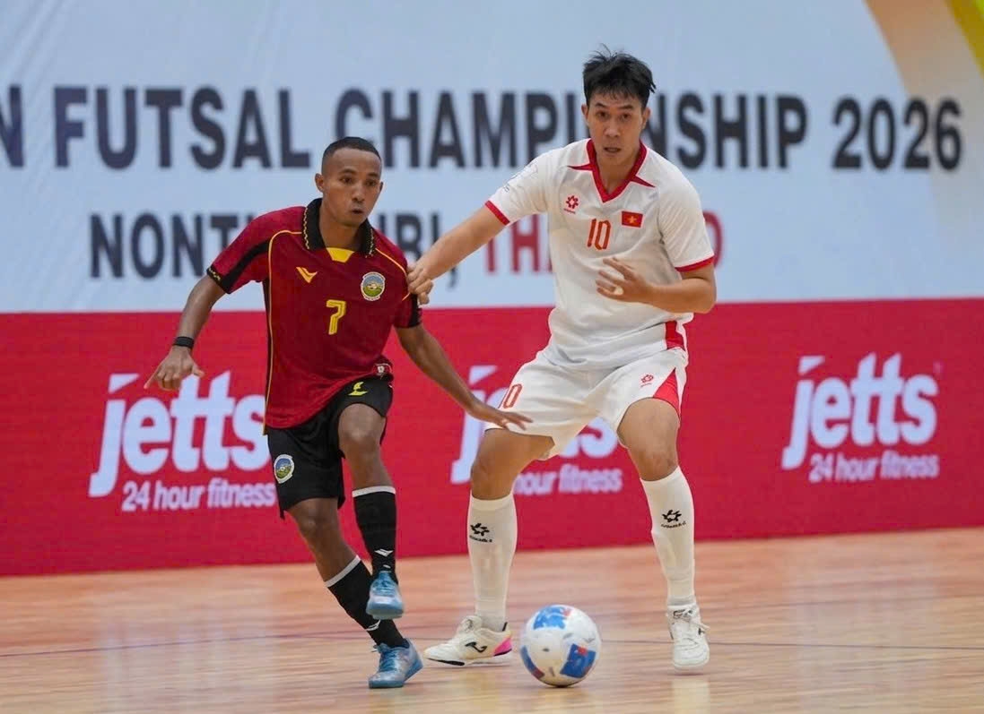 Doi tuyen futsal viet nam vao ban ket giai futsal Dong nam A 2026 hinh anh 1