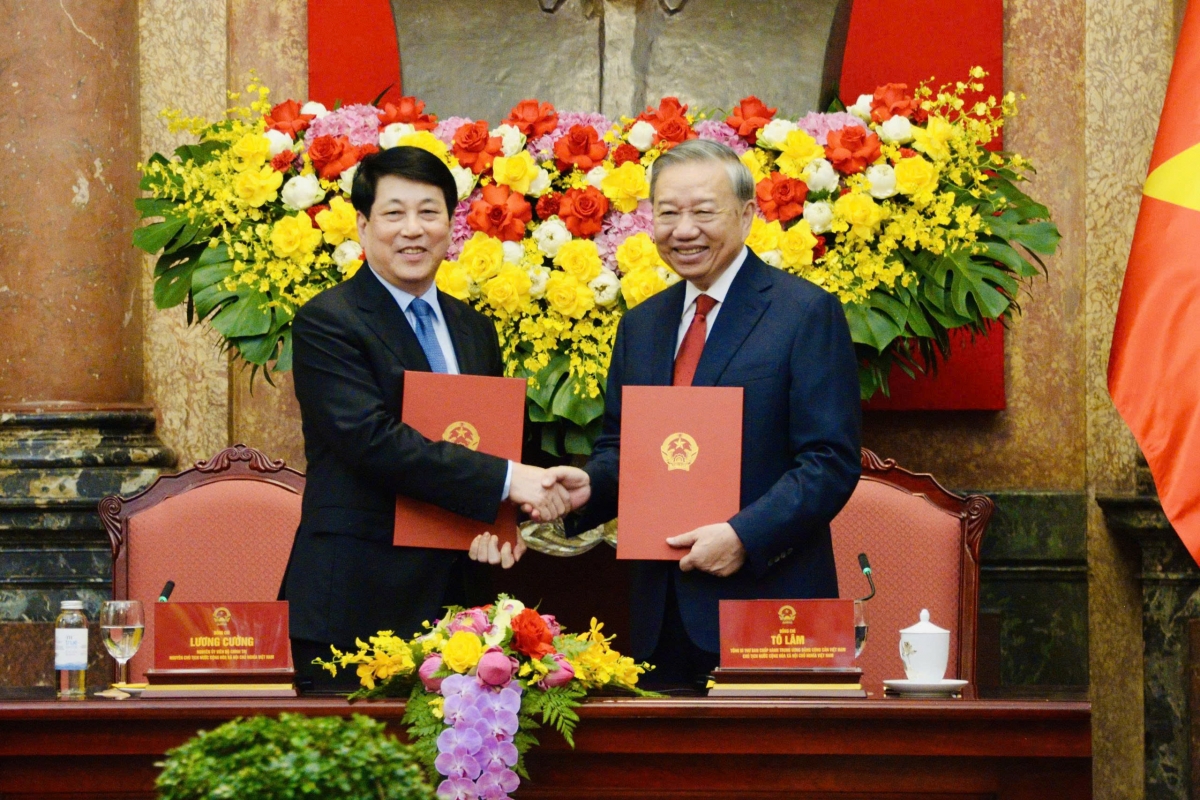 Hội nghị bàn giao các nhiệm vụ của Chủ tịch nước tới Tổng Bí thư, Chủ tịch nước Tô Lâm