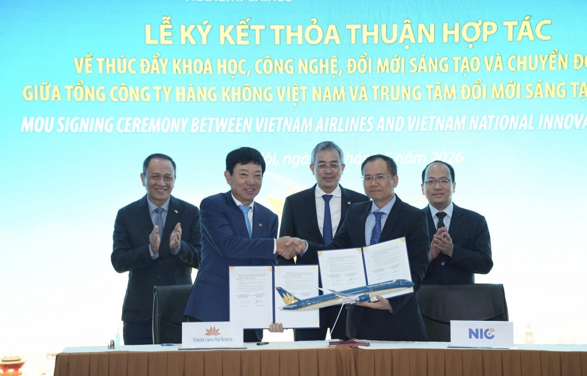 Vietnam Airlines hợp tác NIC, đẩy mạnh AI và công nghệ số trong vận hành