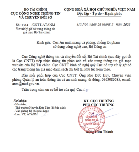 canh bao lua dao, gia mao bo tai chinh tren khong gian mang hinh anh 1