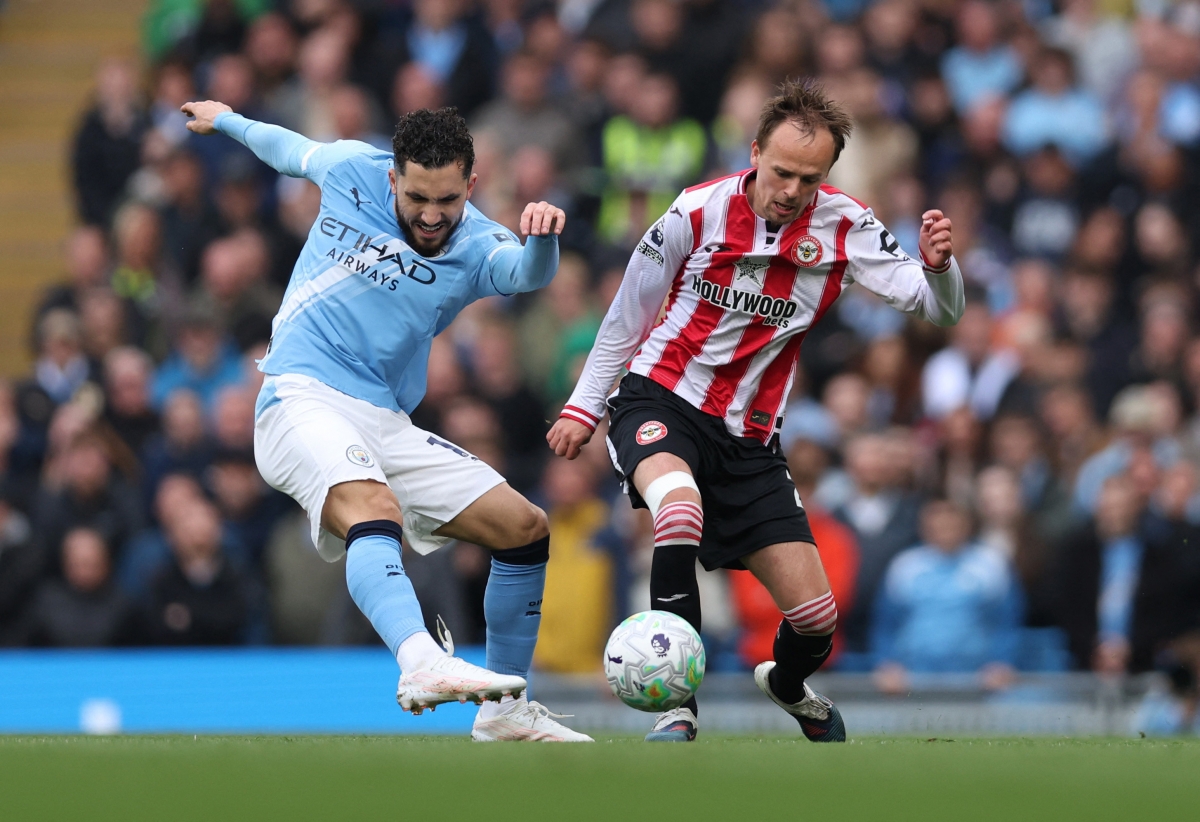 truc tiep man city 1-0 brentford doku ghi ban dang cap hinh anh 5